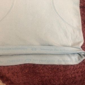 Lululemon swiftly tech tank top- light blue size 4
